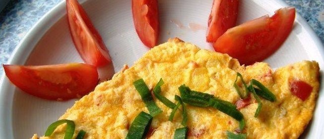 Омлет с молоком