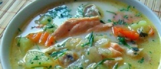 Рыбный суп со сливками