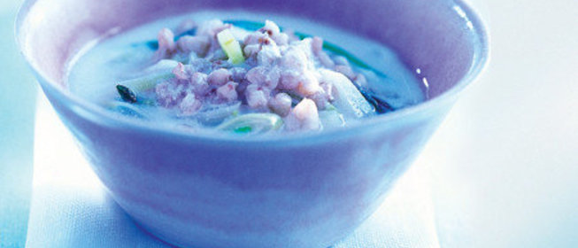 Гречка с луком-пореем