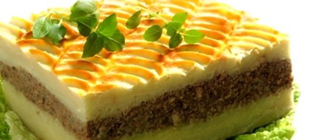 Картофельная запеканка с печенкой