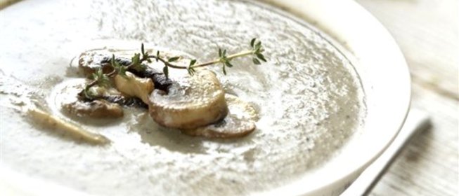 Грибной суп-пюре с белым вином