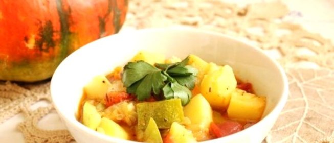 Рагу из телятины с овощами