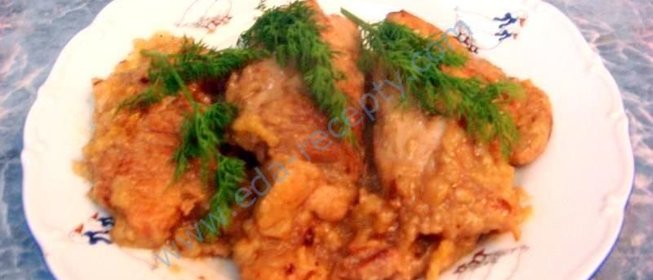 Свинина с айвой в соусе