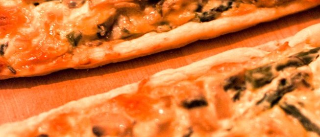 Киш со спаржей и грибами