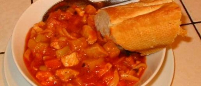 Куриный суп с вермишелью по-итальянски