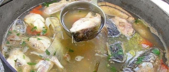 Уха на костре