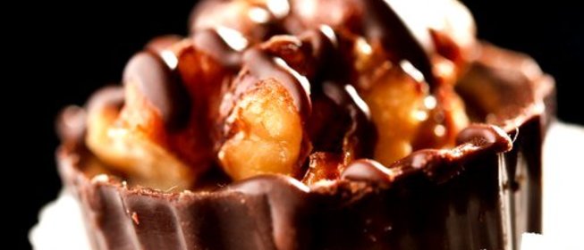 Шоколадные конфеты с панфорте