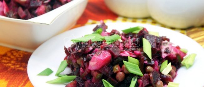 Винегрет с морской капустой