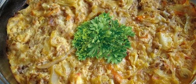 Гречневая запеканка с овощами