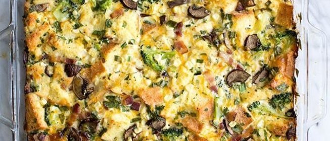 Омлет-запеканка с любимой начинкой