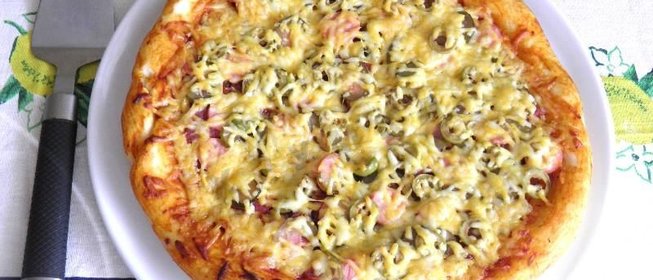 Пицца мясное ассорти