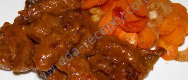Говядина в кисло сладком соусе