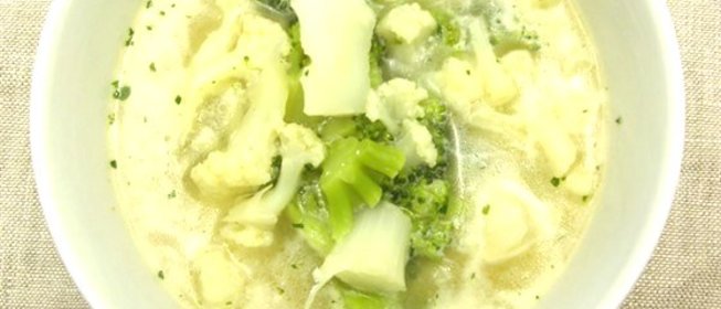 Цветная капуста под молочным соусом