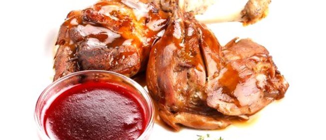 Малиновый соус с красным вином для птицы