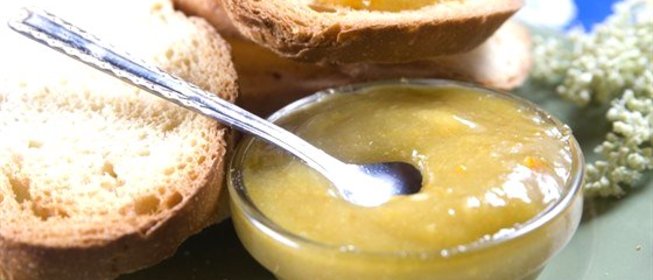 Желе из ревеня