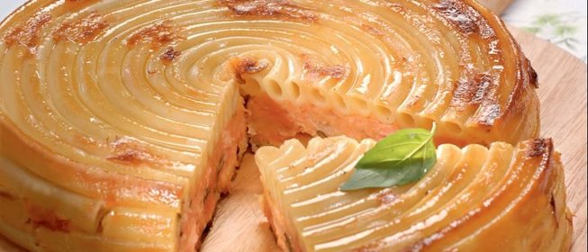 Тимбаль с лососем