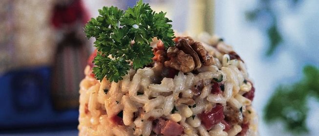 Ризотто с грецкими орехами