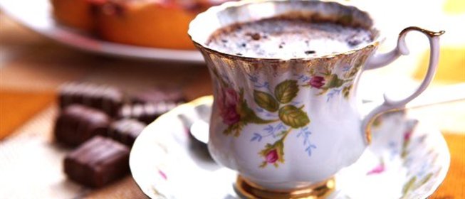 Горячий шоколад с лесными ягодами