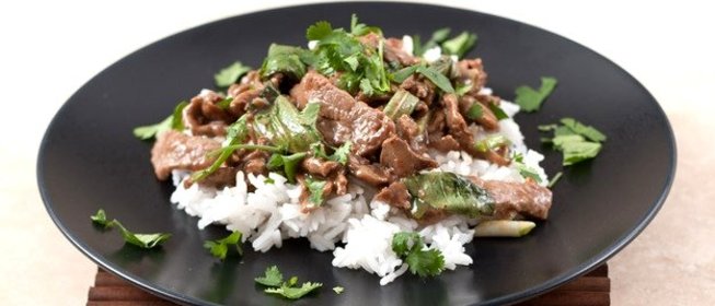 Говядина с базиликом