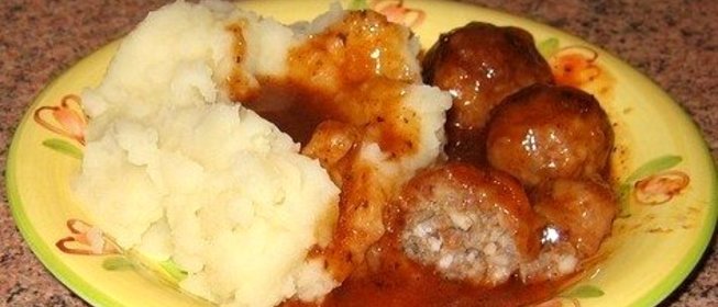 Ежики из говядины