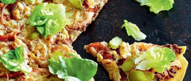 Пицца в стиле бигмак