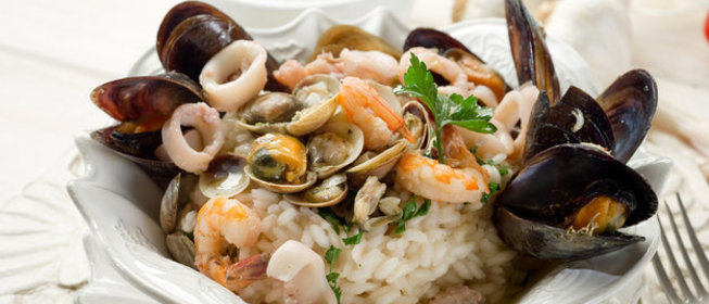 Ризотто с морепродуктами