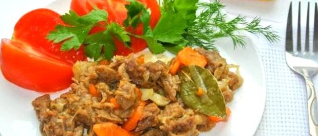 Мясо с морковью