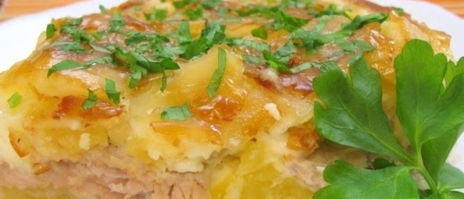 Мясо под майонезом в духовке