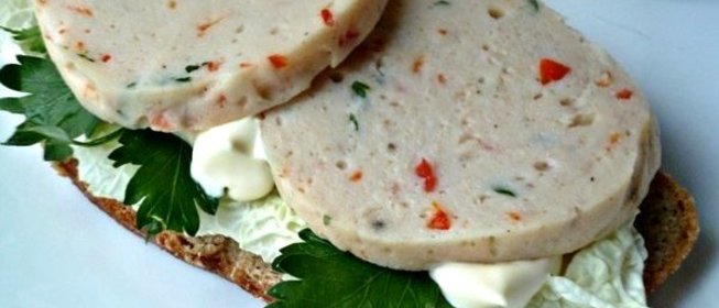 Колбаса в кружке (домашняя, варёная)