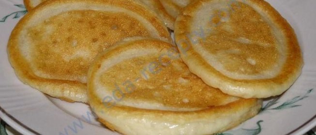 Пышные оладьи без яиц