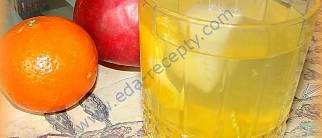 Мандариновый компот из мандарин и яблок на зиму