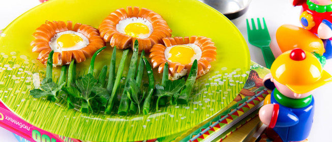 Яичница «Цветок»