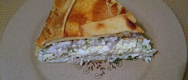 Курник из блинчиков