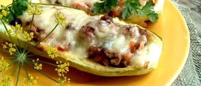 Лодочки из кабачков