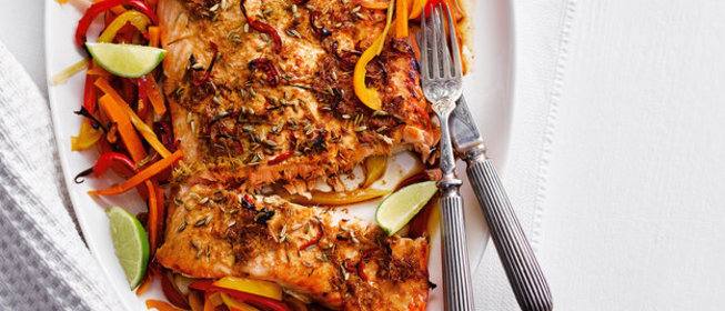 Лосось в азиатских специях