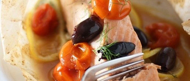 Семга с фенхелем и лимоном