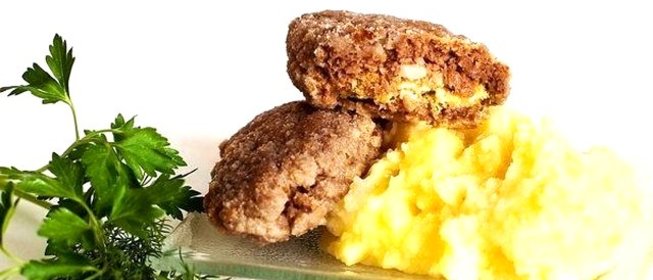 Зразы из манки с мясом