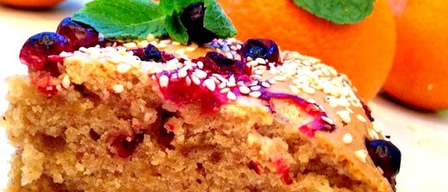 Постная коврижка с апельсиновым соком