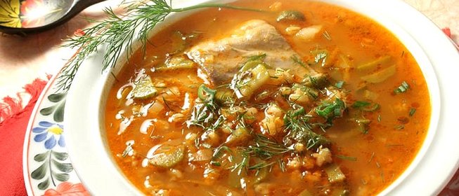 Рассольник с рисом