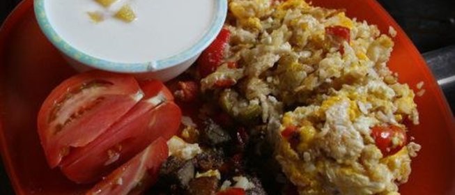 Говяжья печенка с картофелем