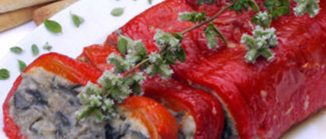 Террин из баклажанов и сладких перцев