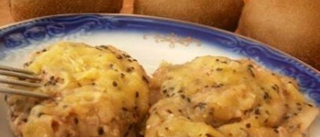 Мясо с киви в духовке