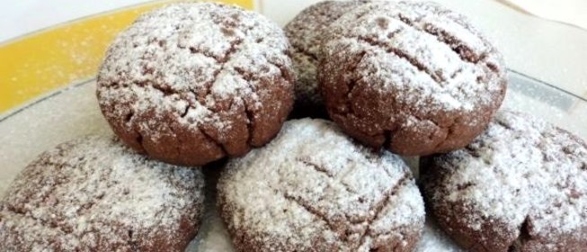 Шоколадное печенье с какао