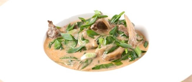 Бланкет из говядины со шпинатом и пряностями