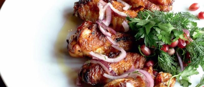 Запеченные куриные крылышки