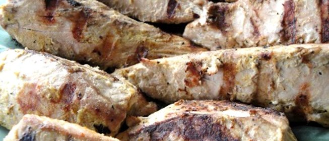 Кета на гриле