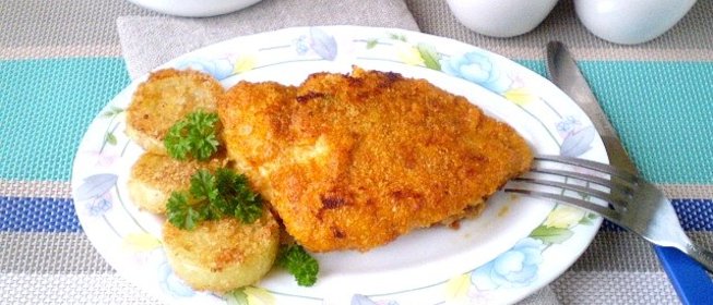 Куриная грудка на сковороде