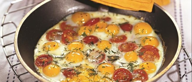 Яичница-глазунья из перепелиных яиц