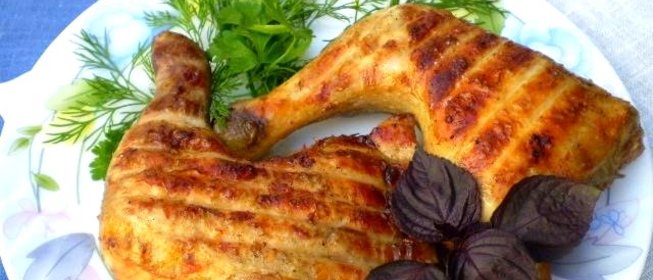 Окорочка жаренные на углях