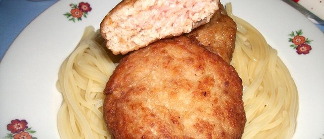 Шницель из куриного фарша